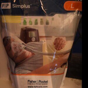 Brand New Sealed Fisher Paykel Full Face Mack Simplus LARGE Inc Head Gear 400477